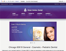 Tablet Screenshot of greatsmilesdc.com